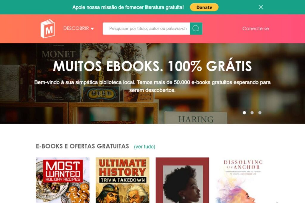 sites e apps para ler livros de graça